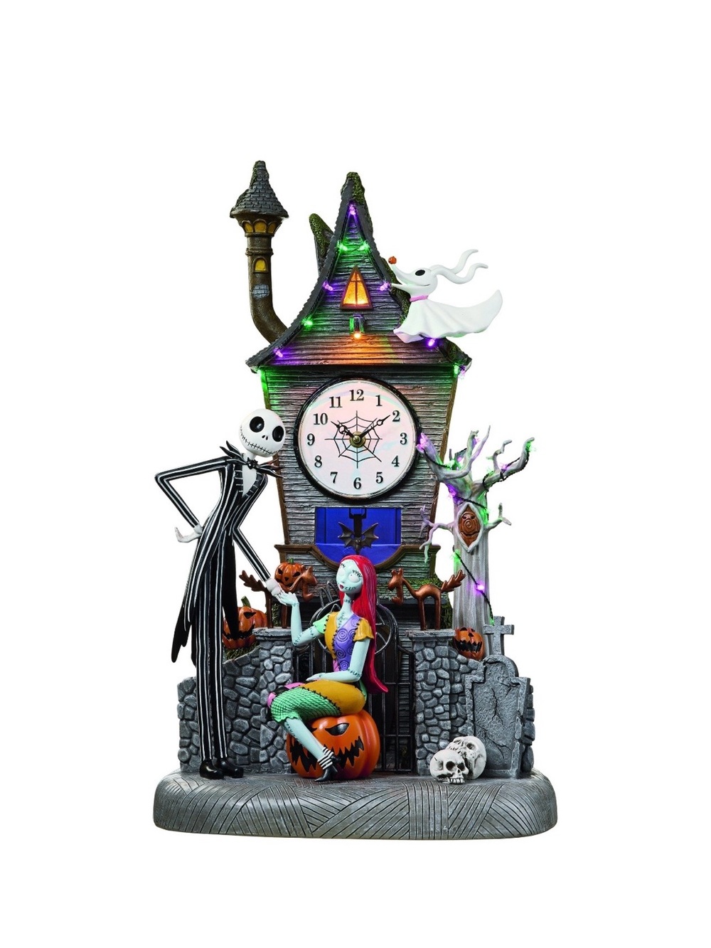 Disney Nightmare Before Christmas 22" Animated Clock Tower with LED and Music - Picture 3 of 5